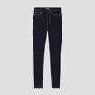 Jeans skinny taille &eacute;lastiqu&eacute;e denim brut femme