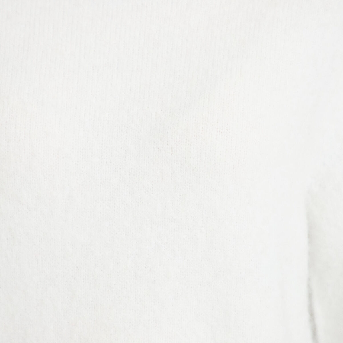 Pull manches longues avec dentelle ecru femme