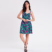 Robe courte &eacute;vas&eacute;e noir femme