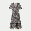 Robe &eacute;vas&eacute;e noir femme