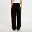 Jeans wide leg taille haute denim noir femme