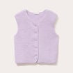 Gilet sans manches effet polaire parme femme
