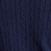 Gilet manches longues ajust&eacute; bleu marine femme