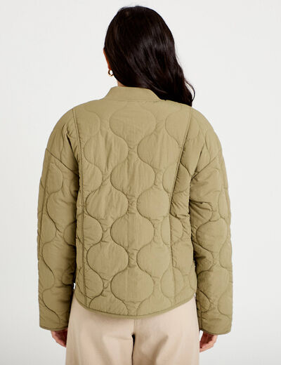 Veste ample manches longues vert femme