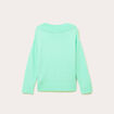 Pull oversize col v manches longues vert menthe femme