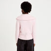 Pull col camionneur manches longues rose clair femme
