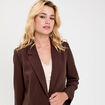 Veste esprit blazer marron fonc&eacute; femme