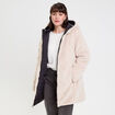 Parka r&eacute;versible &agrave; capuche noir femme