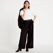 Pantalon bootcut ceinture amovible noir femme