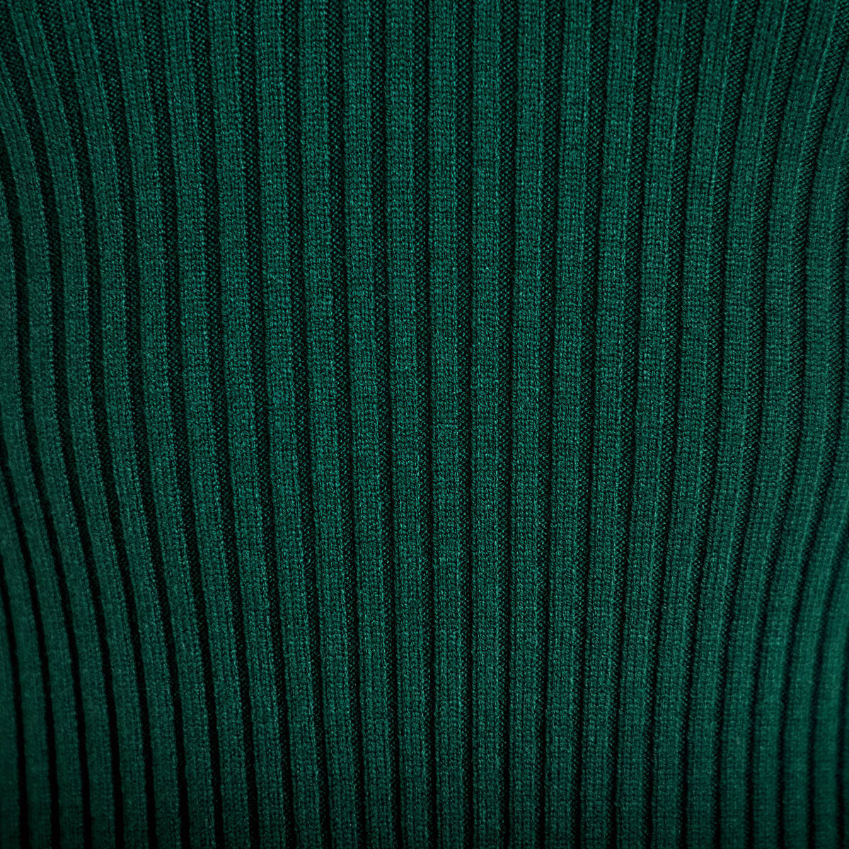 Robe tricot patineuse c&ocirc;tel&eacute;e vert fonc&eacute; femme