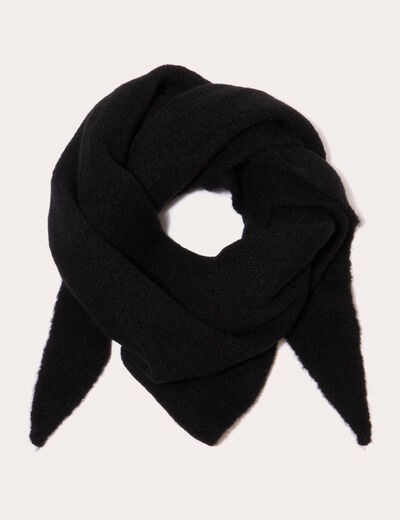 Foulard fluide noir femme