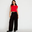 Pantalon bootcut taille standard noir femme