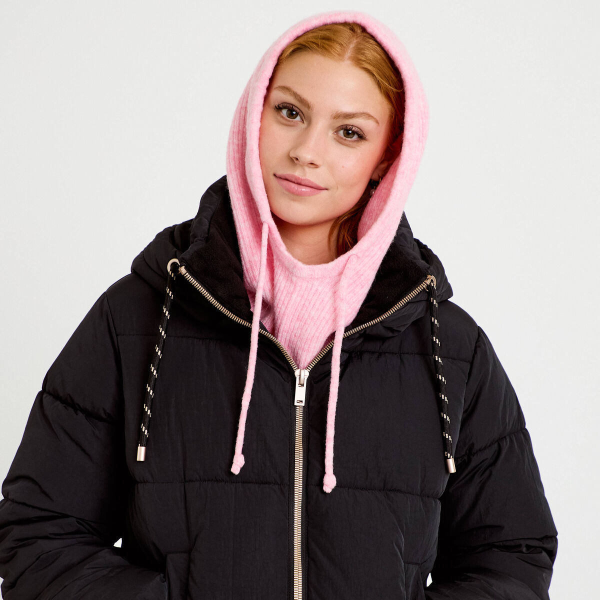Cagoule rose femme