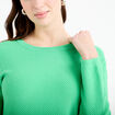Pull manches longues vert femme