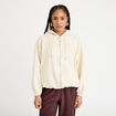 Veste &agrave; capuche bas resserr&eacute; sable femme