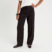 Pantalon bootcut taille haute noir femme