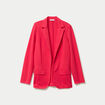 Veste blazer cintr&eacute;e rouge femme