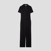 Combinaison pantalon &agrave; pinces noir femme