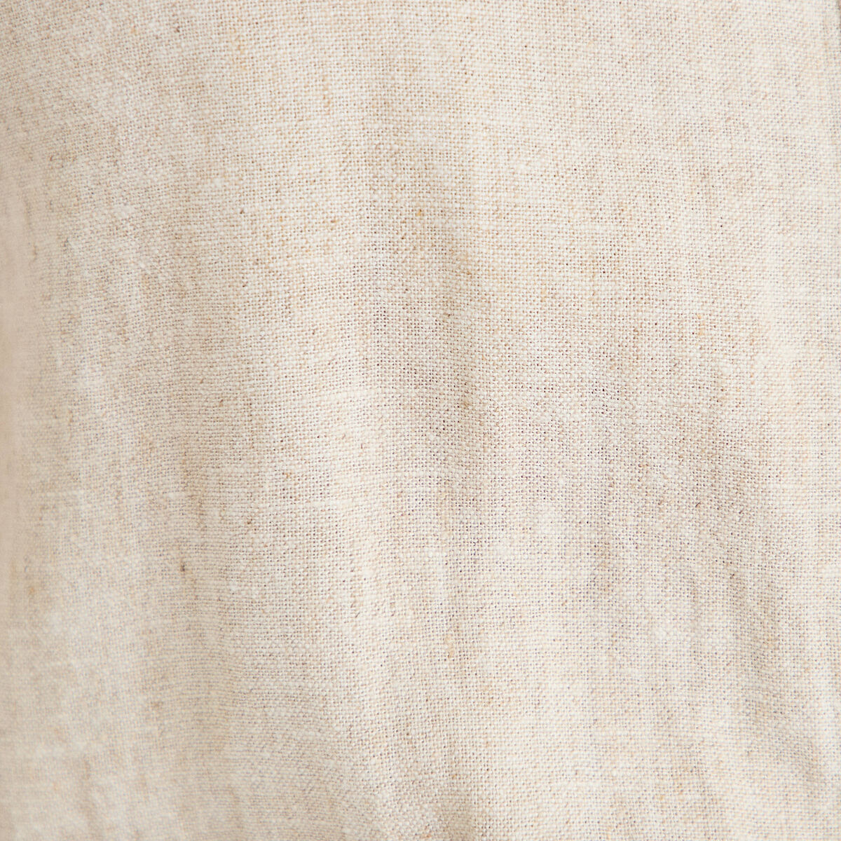 Robe &eacute;vas&eacute;e 3/4 col chemise ceinture beige femme