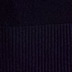 Pull oversize col bateau manches longues bleu marine femme