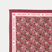 Foulard satin&eacute; soyeux rouge femme