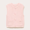 Gilet sans manches rose clair femme