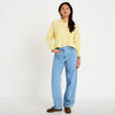 Jeans barrel bleu femme