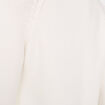 Robe pull col roul&eacute; ecru femme