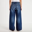 Jean wide leg taille standard denim stone femme