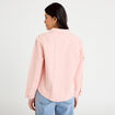 Surchemise oversize col classique rose clair femme