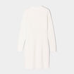 Robe pull &agrave; torsades ecru femme