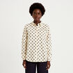 Chemise oversize manches longues blanc femme