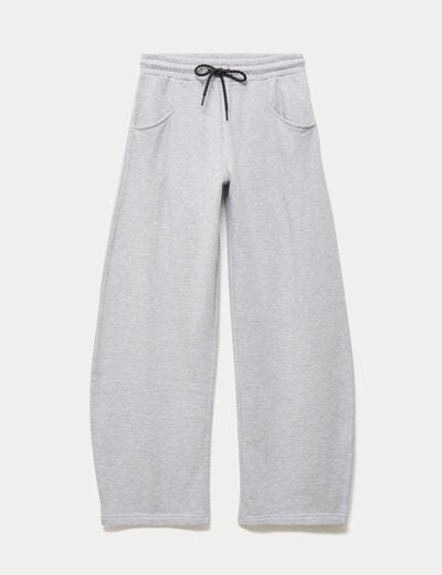 Jogging barrel gris clair femme