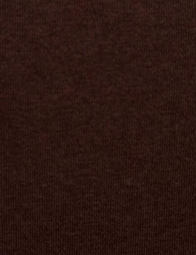 Sweat bi-mati&egrave;re manches longues marron fonc&eacute; femme
