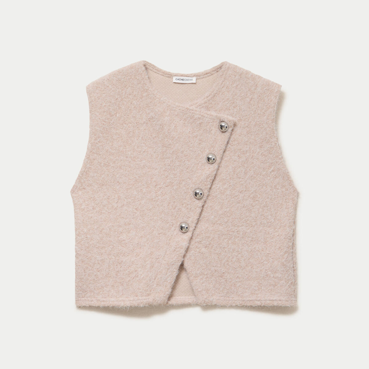 Gilet sans manches sable femme