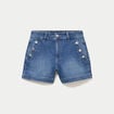 Short en jean denim double stone femme
