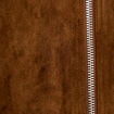 Jupe-short courte aspect daim marron femme