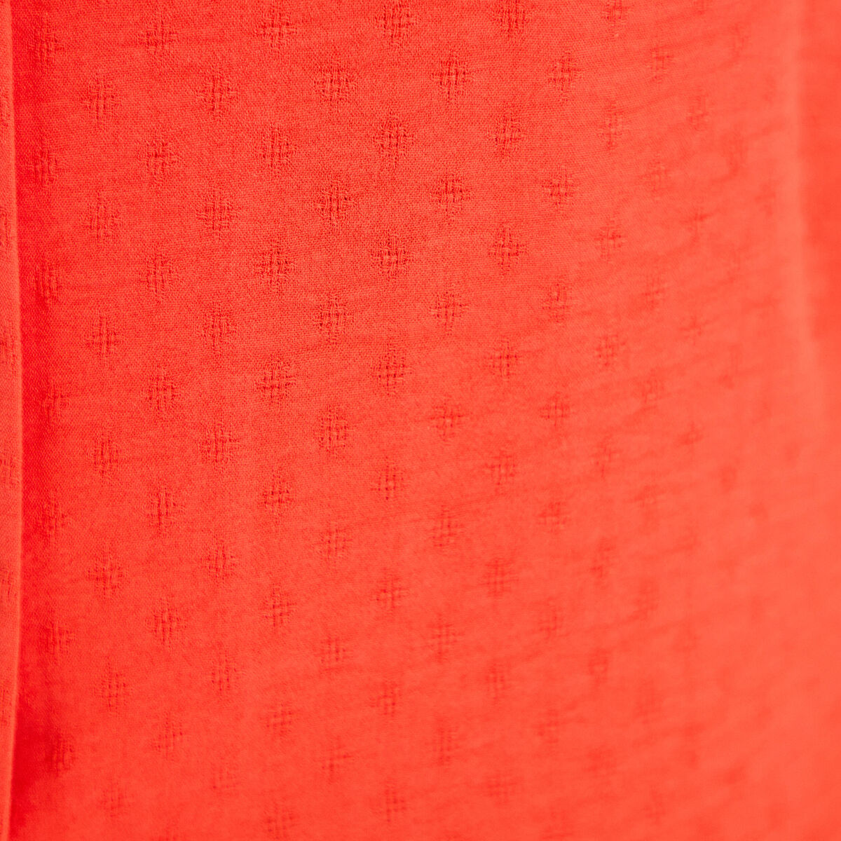 Blouse manches courtes orange fonc&eacute; femme