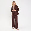 Veste esprit blazer marron fonc&eacute; femme