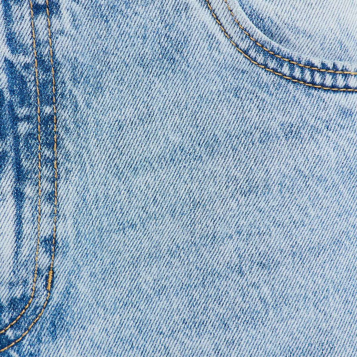 Jean coupe large denim triple stone femme
