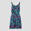 Robe courte &eacute;vas&eacute;e noir femme