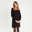 Robe &eacute;vas&eacute;e dos ouvert noir femme