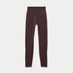 Leggings taille haute marron fonc&eacute; femme