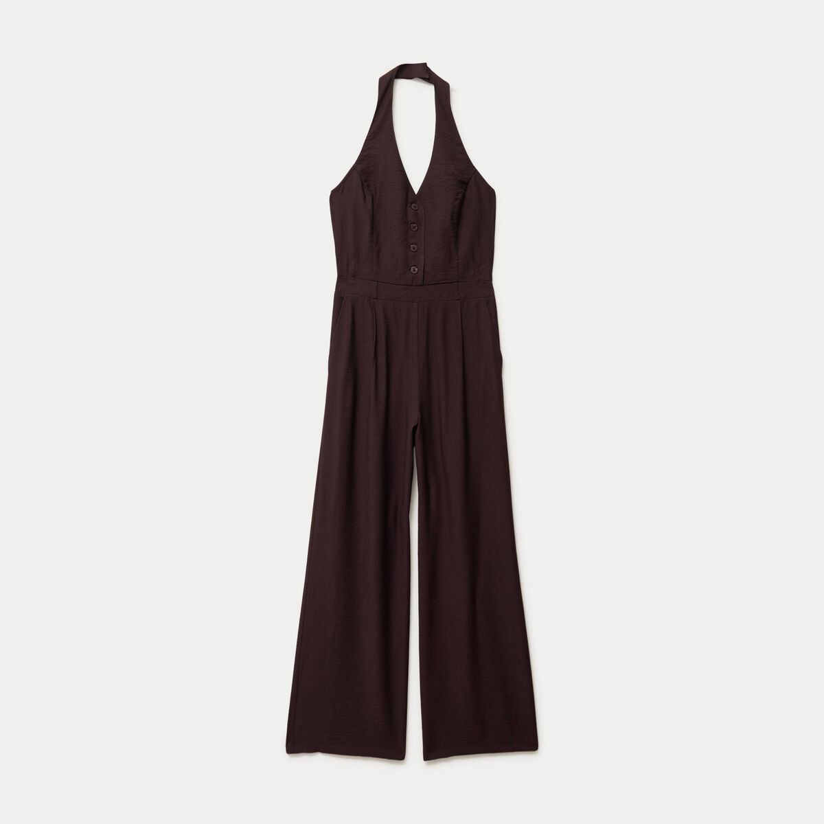 Combinaison dos nu marron fonc&eacute; femme