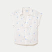 Blouse droite sans manches col rond blanc femme