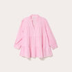 Blouse manches 3/4 rose clair femme