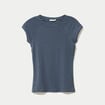 T-shirt manches courtes gris femme