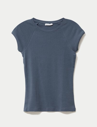 T-shirt manches courtes gris femme