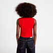 Gilet sans manches rouge femme