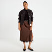 Top ajust&eacute; col rond manches courtes noir femme
